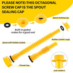 Threaded pipes with hexagonal nuts