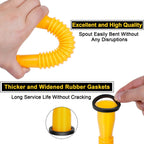 Threaded pipes with hexagonal nuts