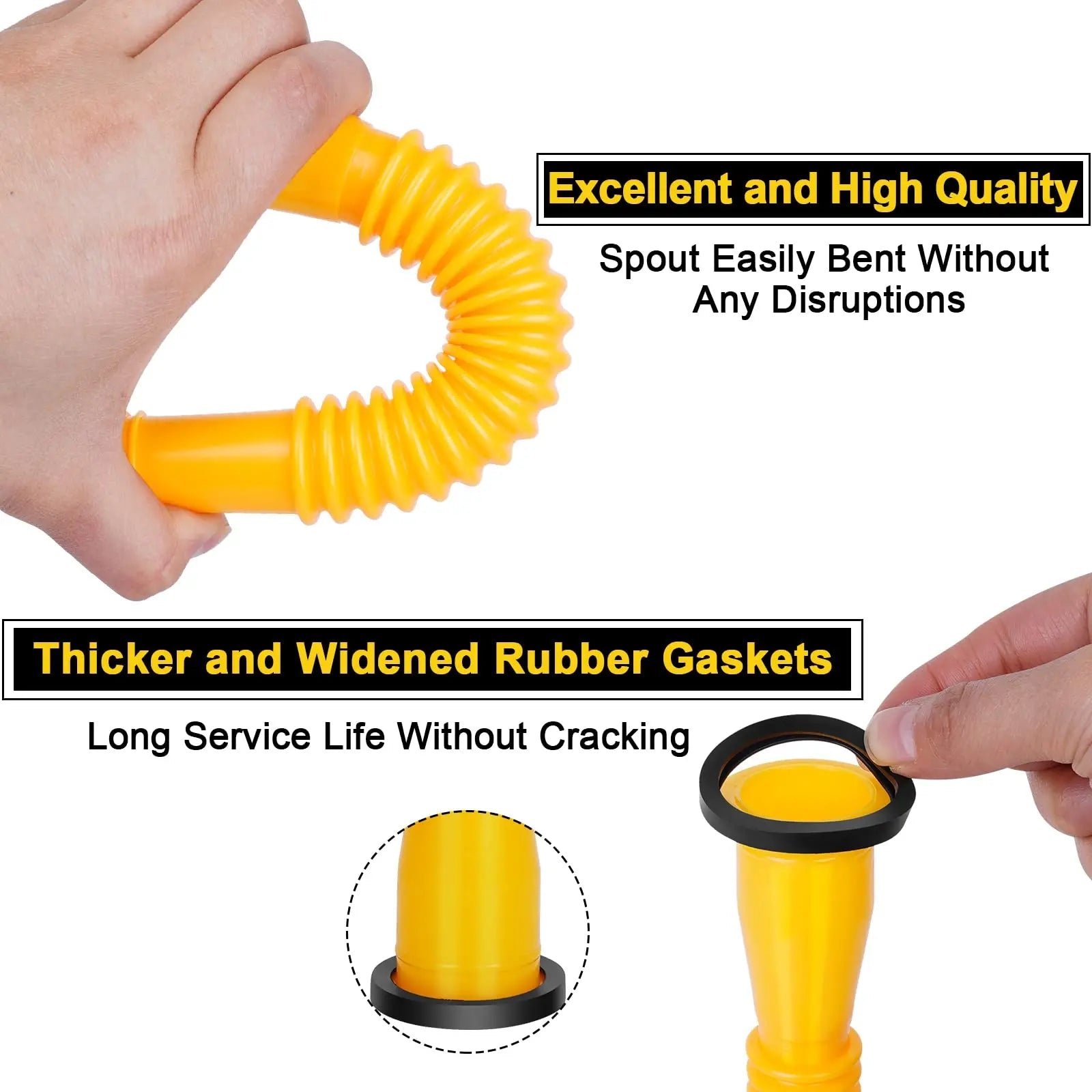 Threaded pipes with hexagonal nuts