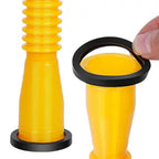 Threaded pipes with hexagonal nuts