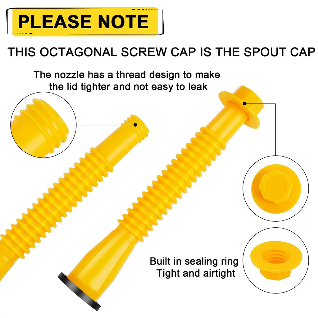 Threaded pipes with hexagonal nuts