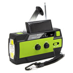 Multifunctional solar-powered radio