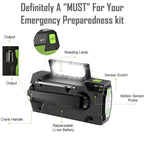 Multifunctional solar-powered radio
