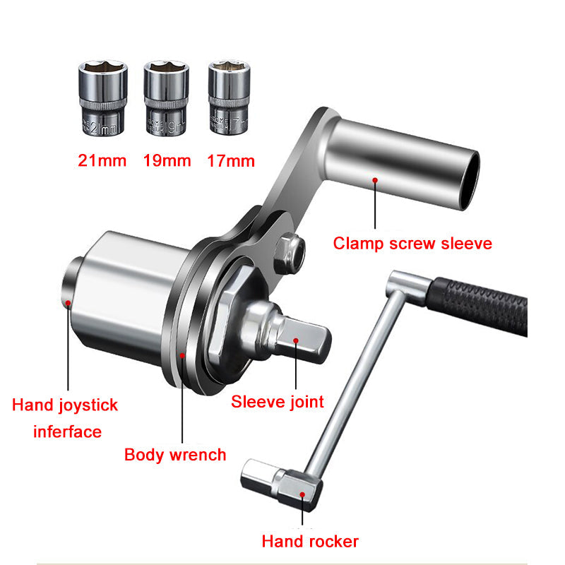 Wrench for tire change on car