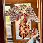 Elegant guardian angel decoration in acrylic for the garden