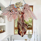 Elegant guardian angel decoration in acrylic for the garden