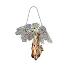 Elegant guardian angel decoration in acrylic for the garden