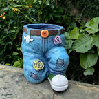 Creative 3D jeans-shaped flower pot