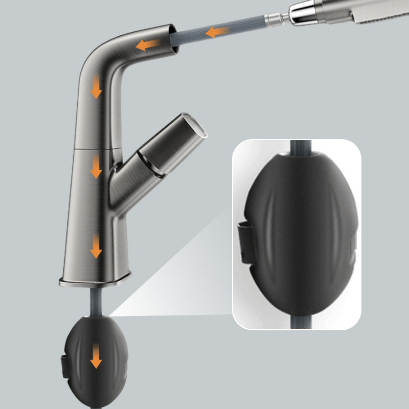 1-Hole Sink Mixer with Pull-Out Spray Head