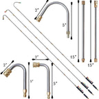 High pressure washer pole set with 4000 PSI