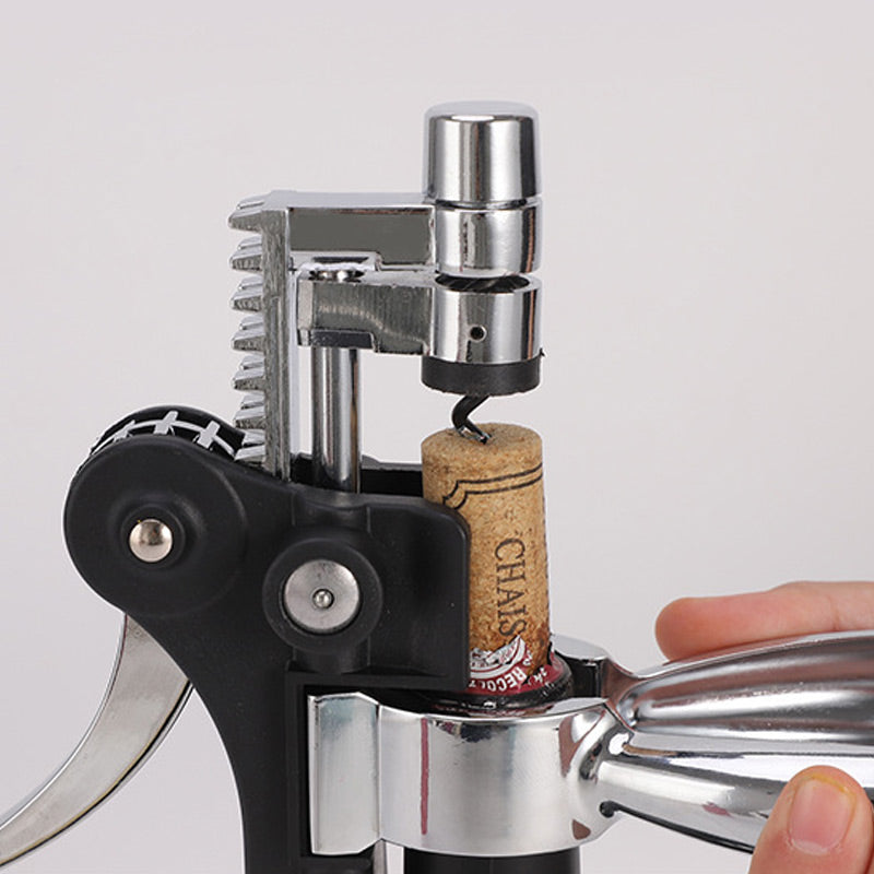 Premium portable wine bottle opener