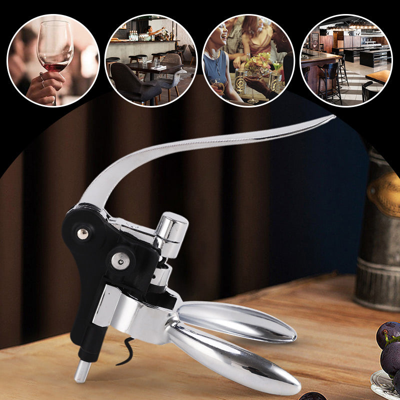 Premium portable wine bottle opener