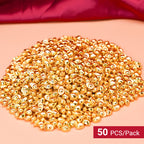 Small gold nugget-shaped ornaments