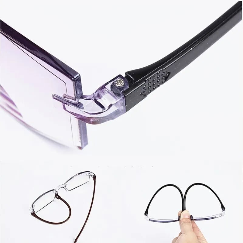 High Hardness Anti-Blue Progressive Distance and Near Range Dual-Use Reading Glasses