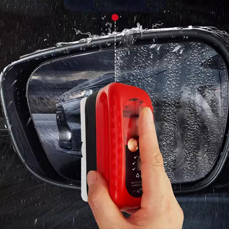 Effective cleaning of oil film on car glass