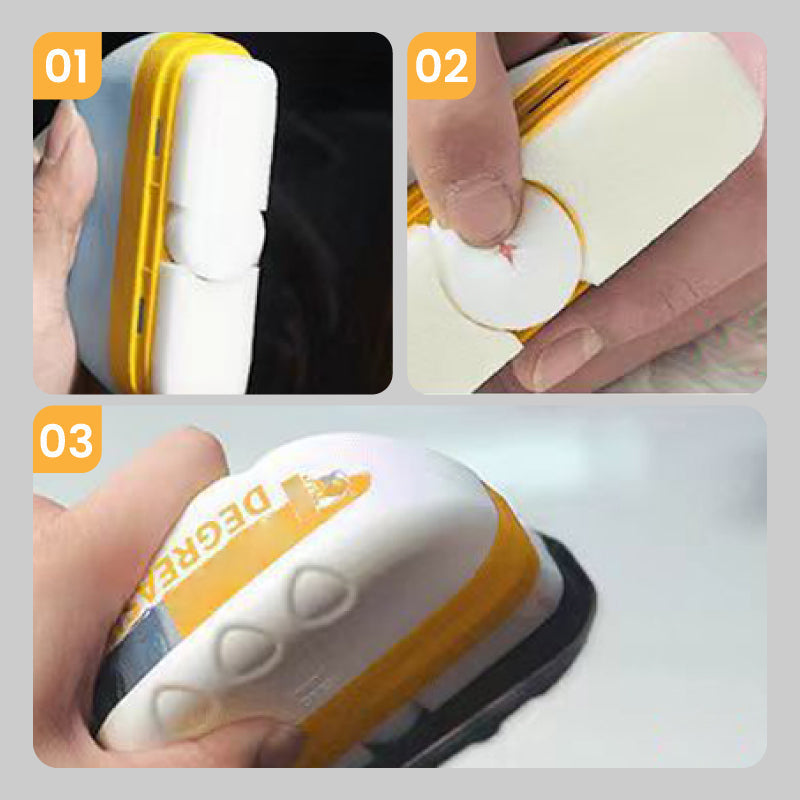 Effective cleaning of oil film on car glass