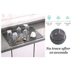 Superabsorbent drainage mat for the kitchen