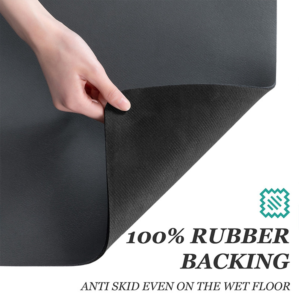Superabsorbent drainage mat for the kitchen