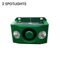 Solar-powered animal repellent warning light with high alarm