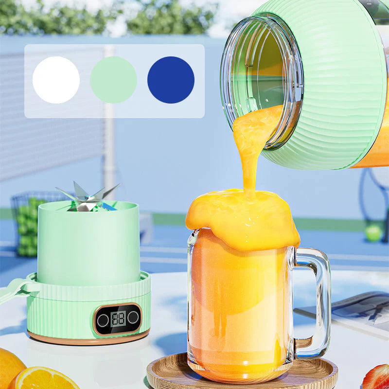 Portable multifunctional blender with double lid and USB charging function – for smoothies and storage containers