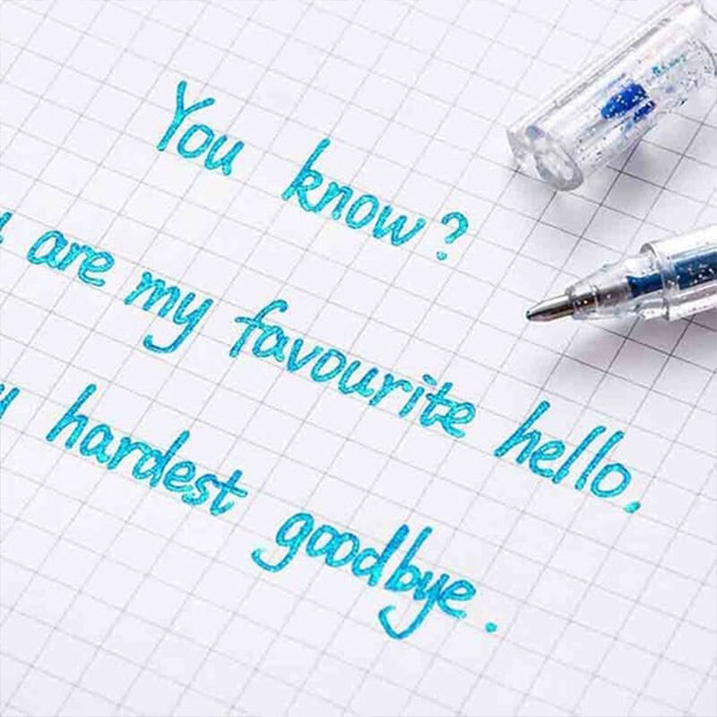 Glitter gel pen set