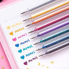 Glitter gel pen set