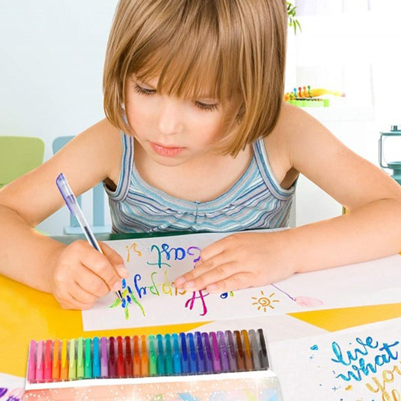 Glitter gel pen set