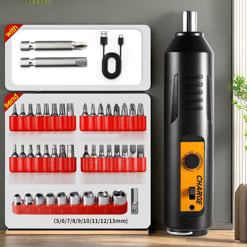 Portable home use electric screwdriver set