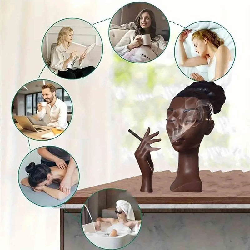Unique Head-Shaped Incense Burner