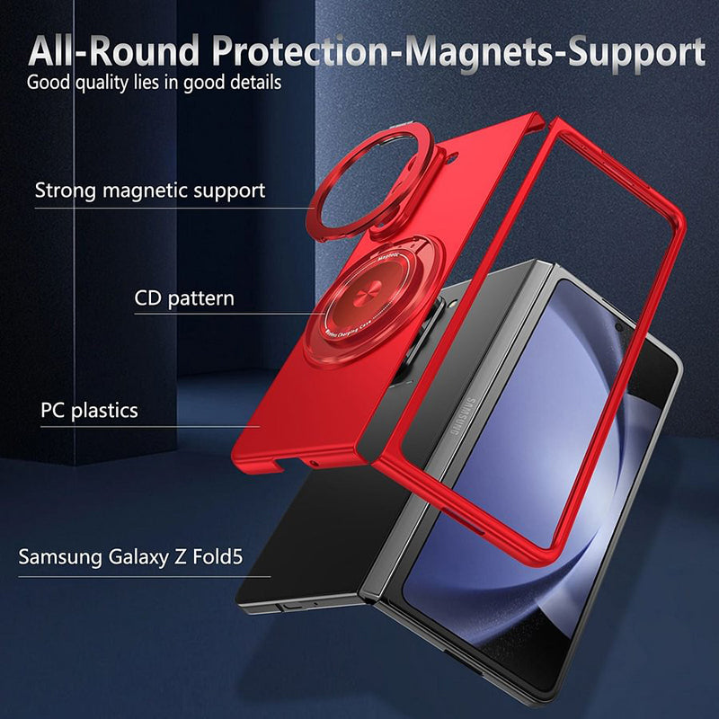 Magnetic phone case with 360° rotating stand for Samsung Z fold & flip 6/5/4/3