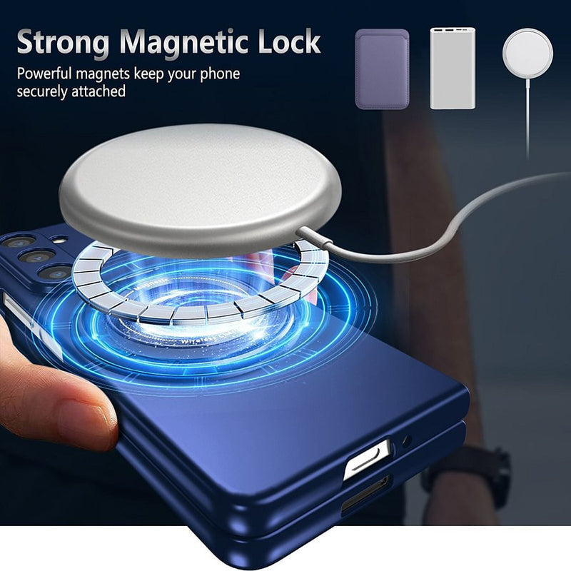 Magnetic phone case with 360° rotating stand for Samsung Z fold & flip 6/5/4/3