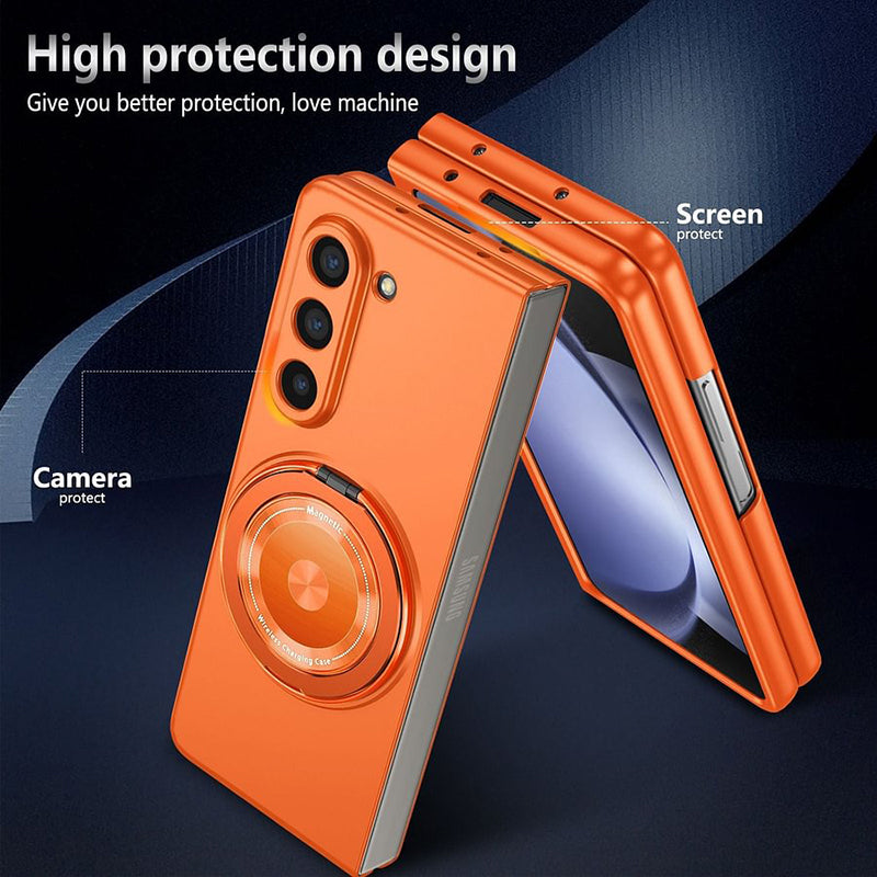 Magnetic phone case with 360° rotating stand for Samsung Z fold & flip 6/5/4/3