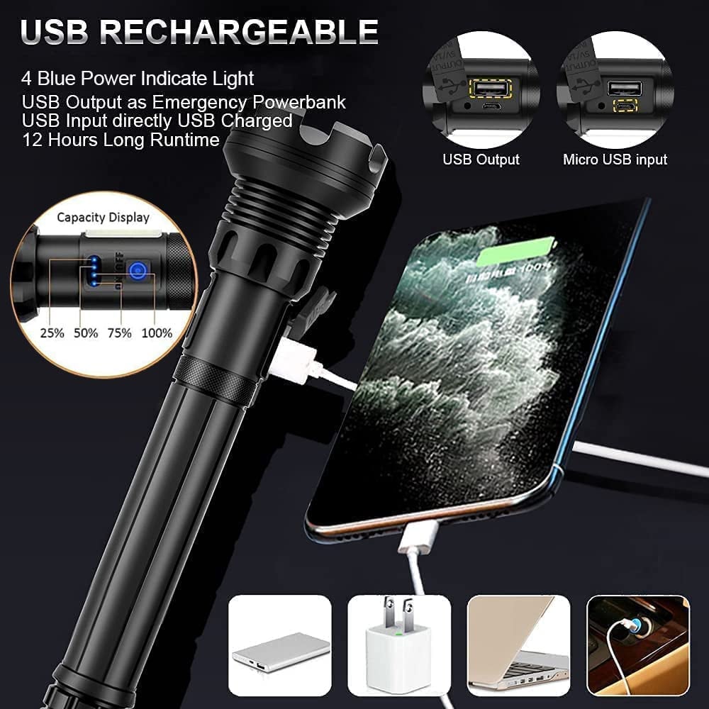 LuxeBeam High-Performance Flashlight | Super bright, durable and rechargeable flashlight for any situation