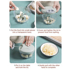 Handheld vegetable cutter for household use