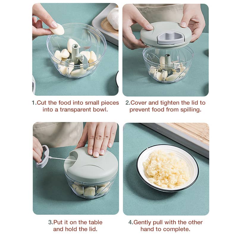 Handheld vegetable cutter for household use