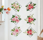 3D wall sticker with green plant