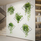 3D wall sticker with green plant