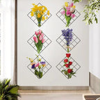 3D wall sticker with green plant