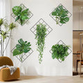 3D wall sticker with green plant