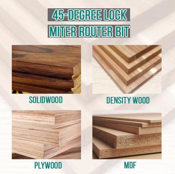 WoodCarver | 45° Miter Bit for Perfect Wood Joints
