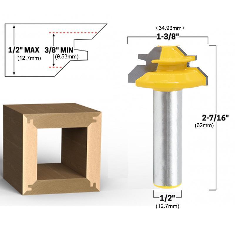 WoodCarver | 45° Miter Bit for Perfect Wood Joints