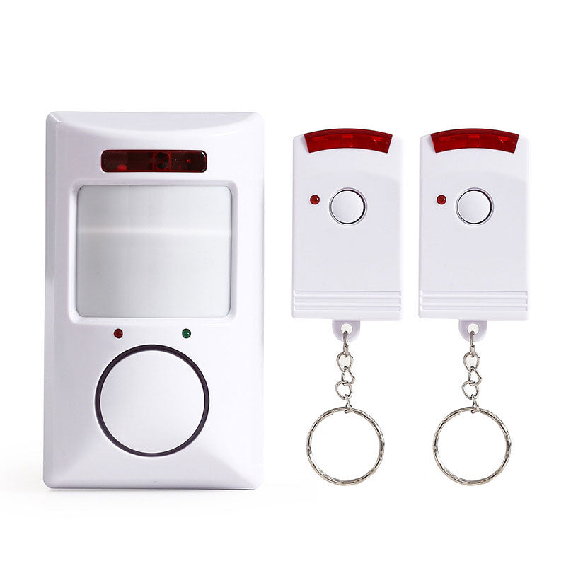 Infrared alarm with motion sensor and 2 pcs. remote controls