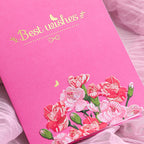 Creative 3D paper cut-out card with popup greeting card