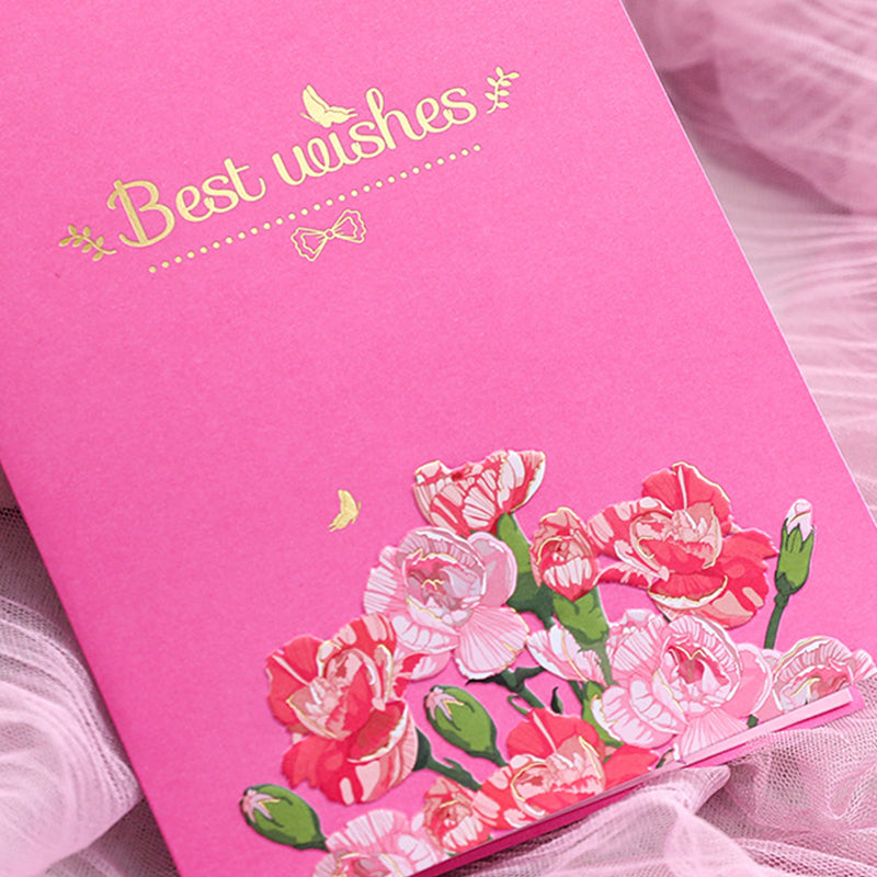 Creative 3D paper cut-out card with popup greeting card