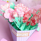 Creative 3D paper cut-out card with popup greeting card