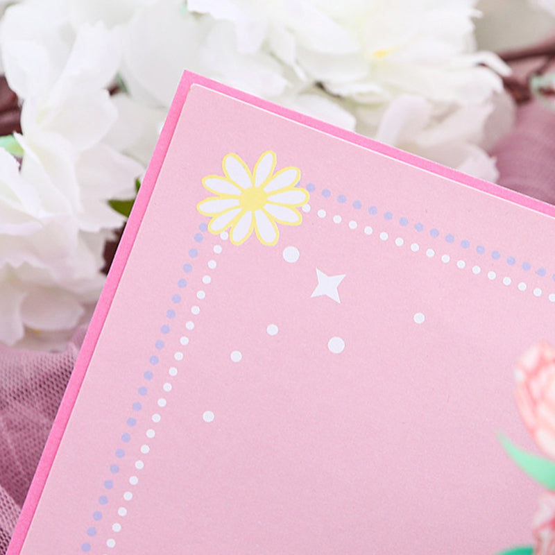 Creative 3D paper cut-out card with popup greeting card