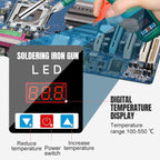 Digital Display Soldering Iron Set - Auto Feed Tin Wire