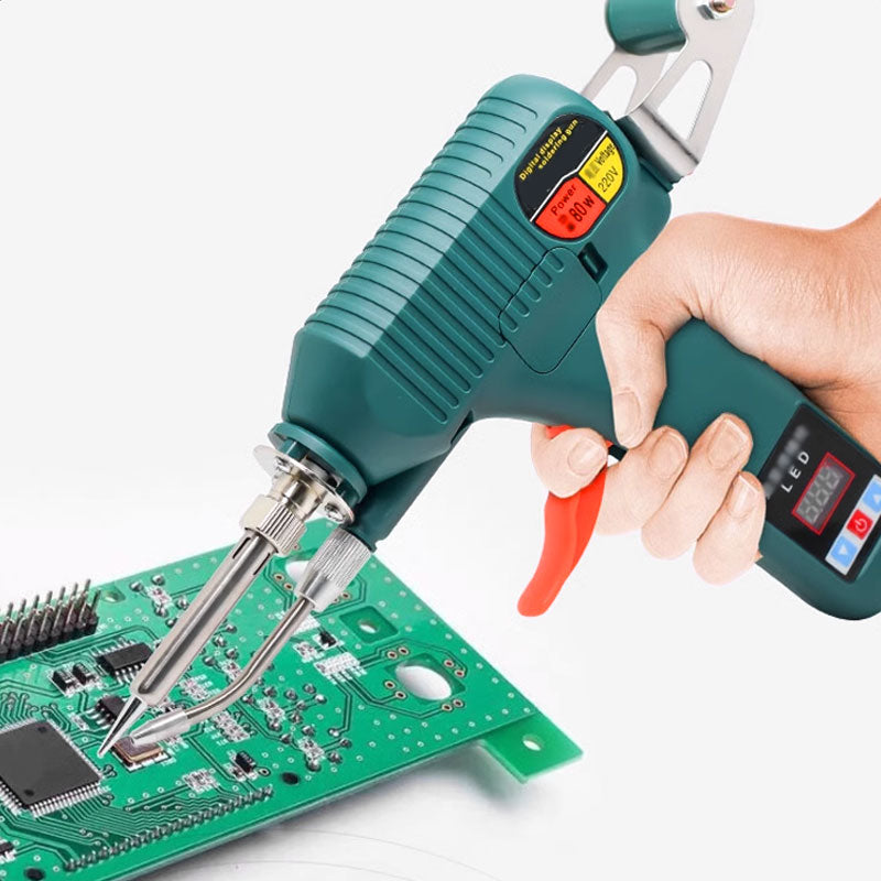 Digital Display Soldering Iron Set - Auto Feed Tin Wire