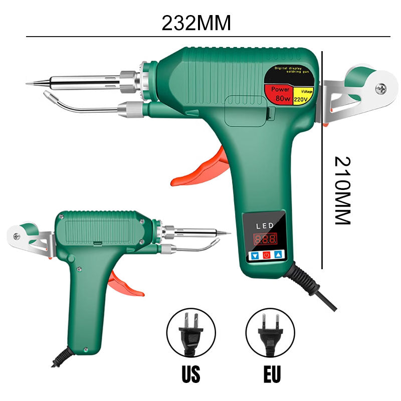 Digital Display Soldering Iron Set - Auto Feed Tin Wire