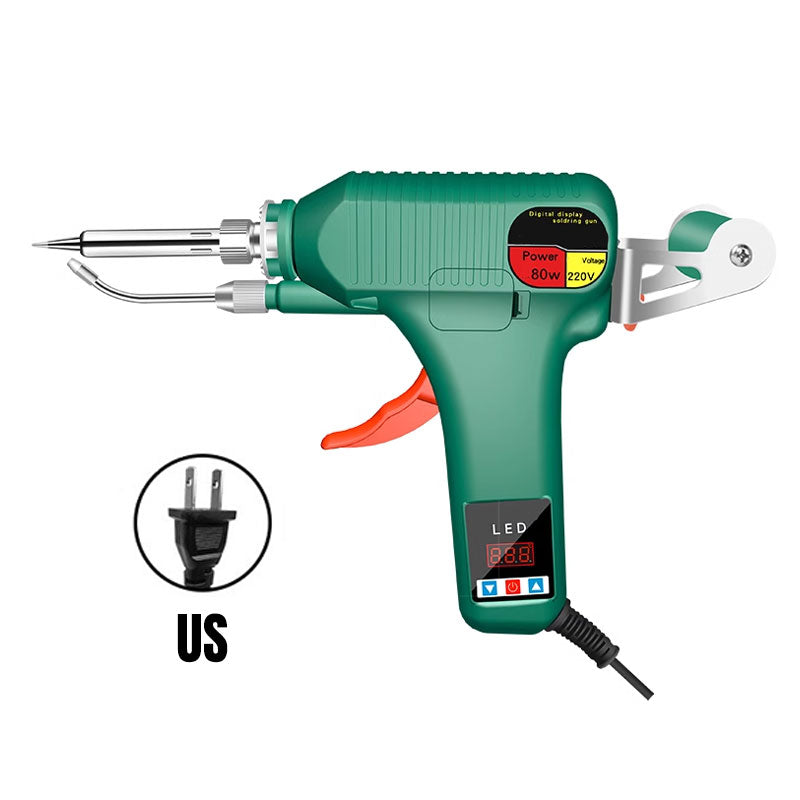 Digital Display Soldering Iron Set - Auto Feed Tin Wire